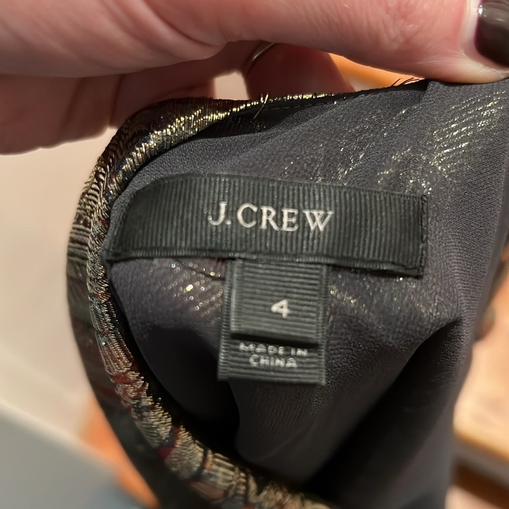 J. CREW metallic blouse - Picture 7 of 7